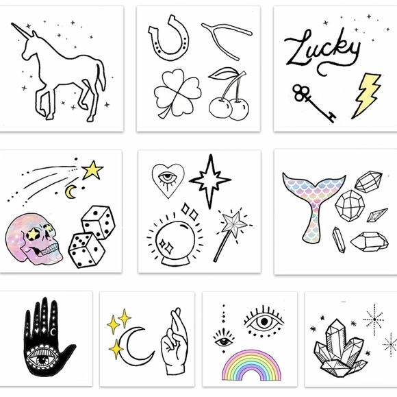 Inked by Dani Temporary Tattoos Luck & Magic Pack - Picture 5 of 8